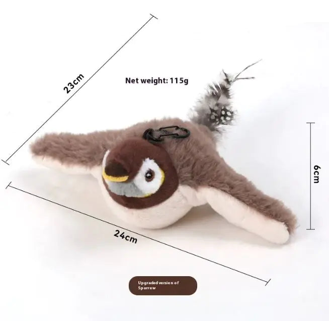 Pájaro volador de juguete para gatos